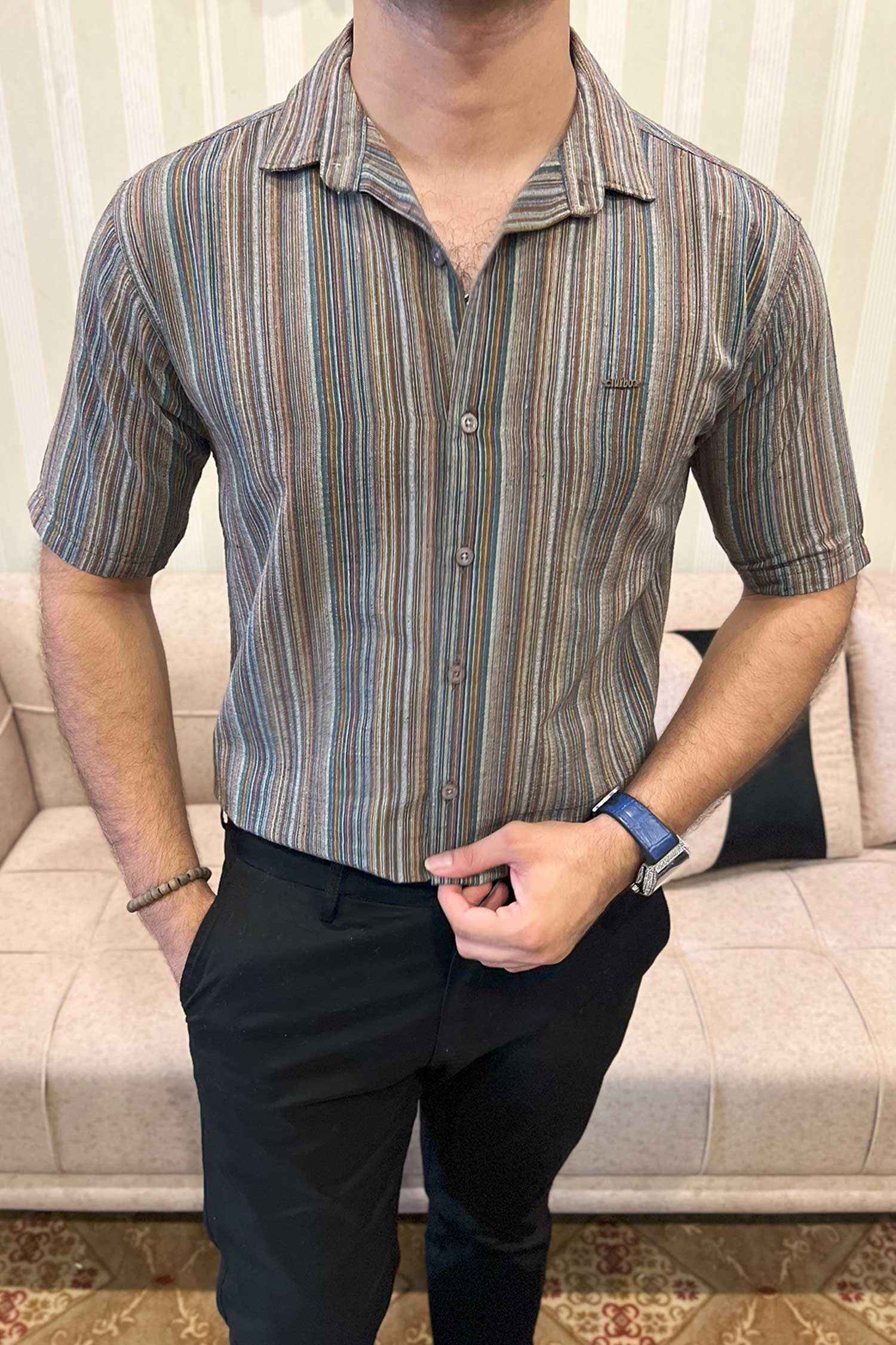 Turbo Spring Edit Textured Casual Shirt - Image 7