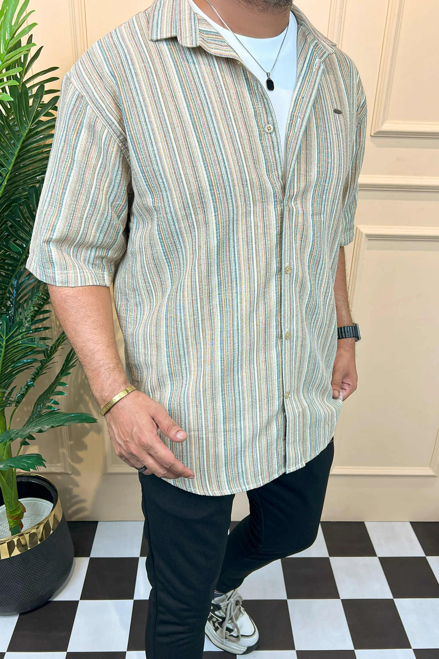 Turbo Spring Edit Textured Casual Shirt - Image 5