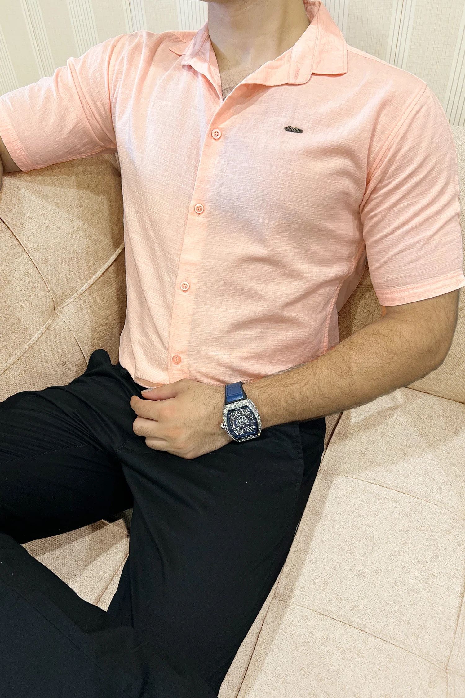 Turbo Textured Relaxed Fit Casual Shirt - Image 4