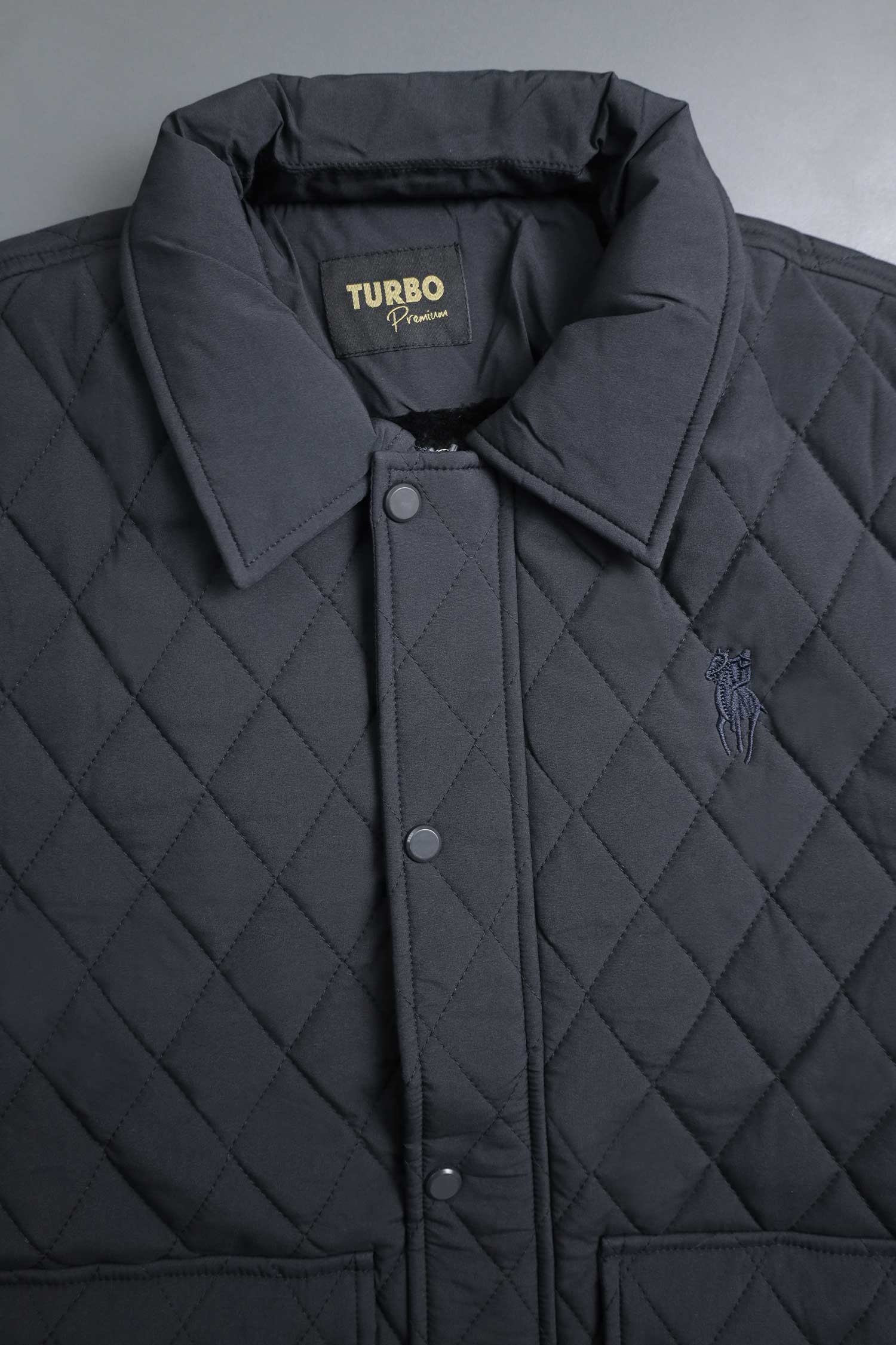Turbo Thread Motive Quilted Puffer Jacket - Image 13