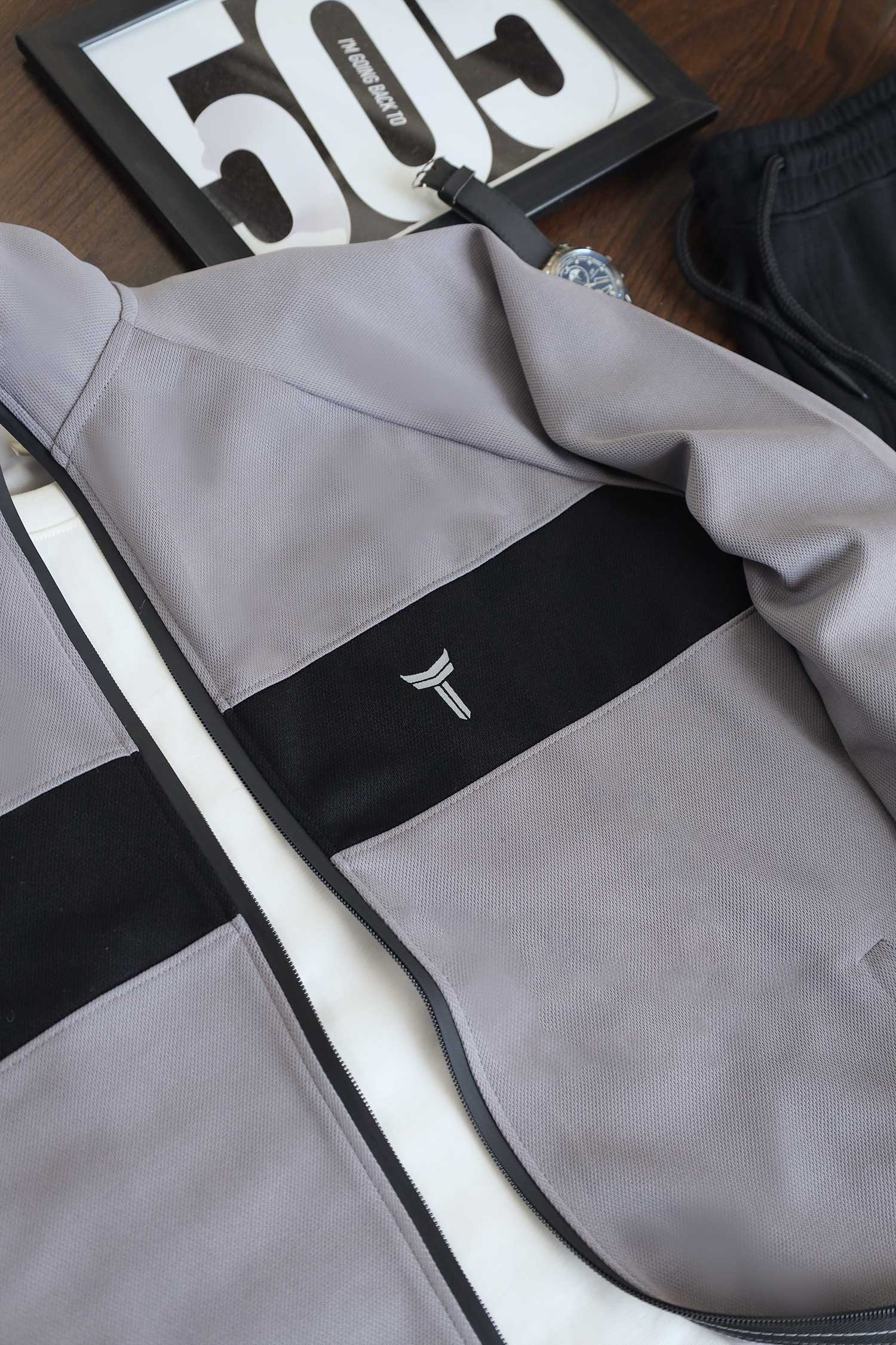 Turbo TrainFit Panel Mock Neck Zipper Tracksuit - Image 18