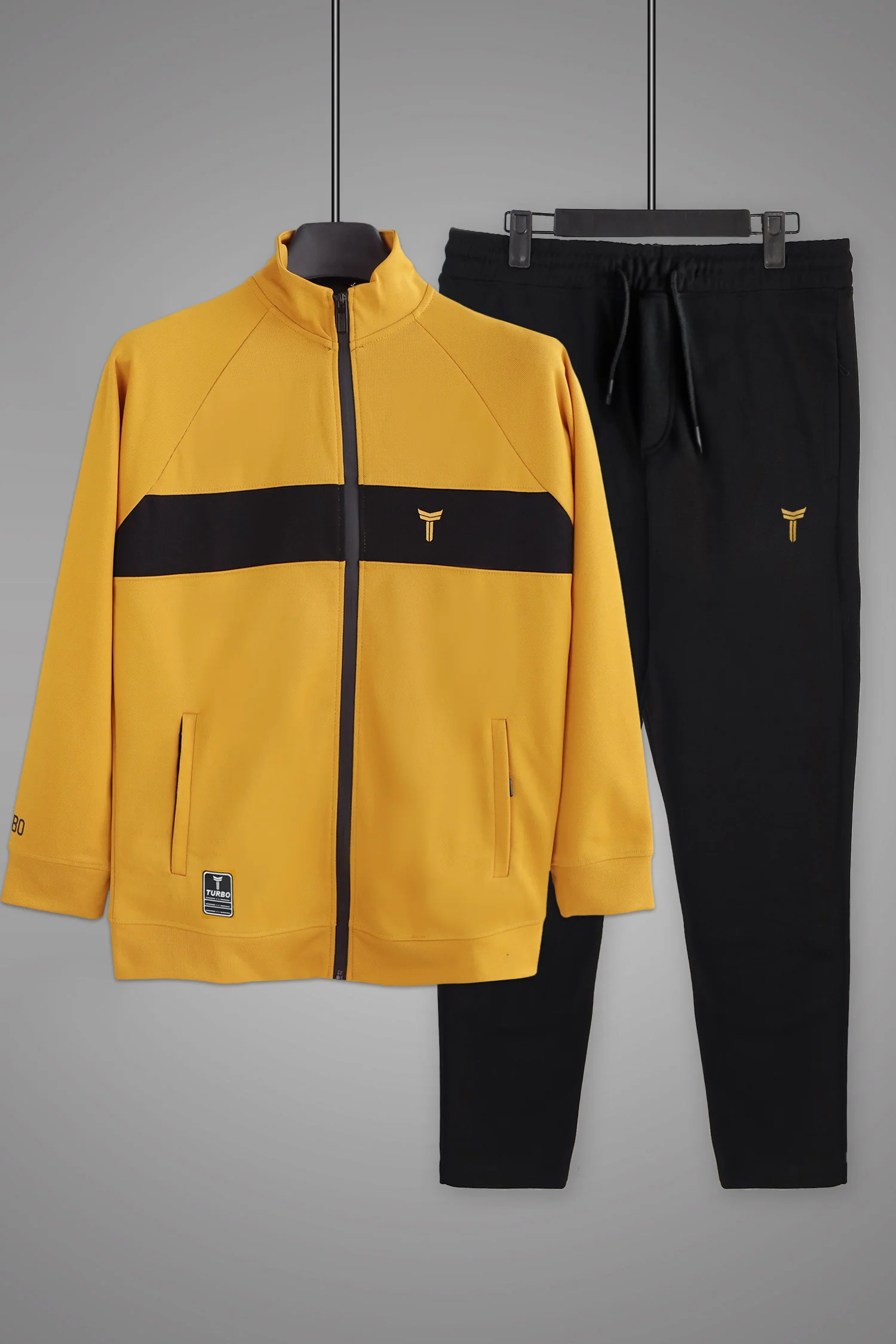 Turbo TrainFit Panel Mock Neck Zipper Tracksuit - Image 18