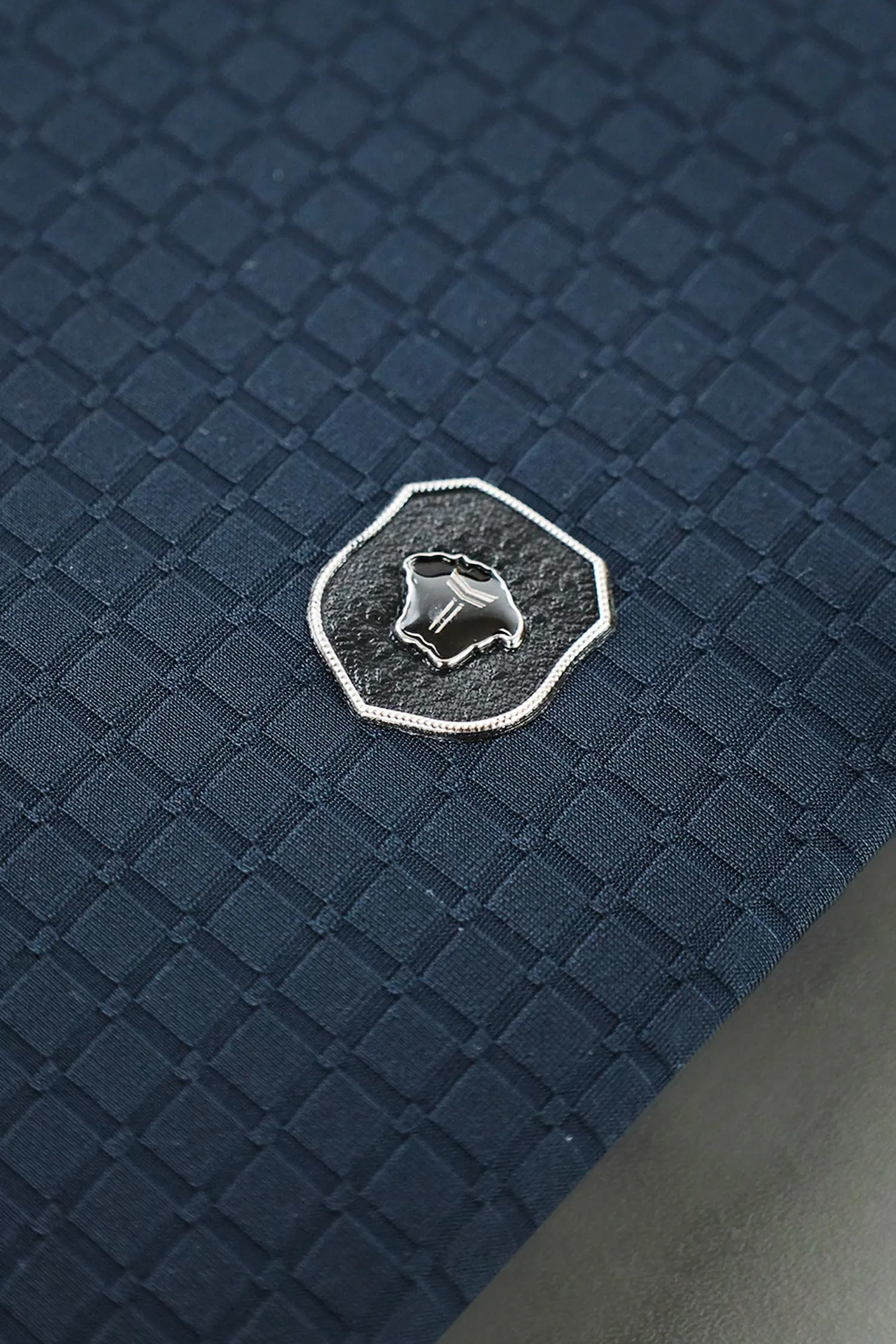 Turbo Trendy Block Pattern Stitchless Men's Polo Shirt - Image 3