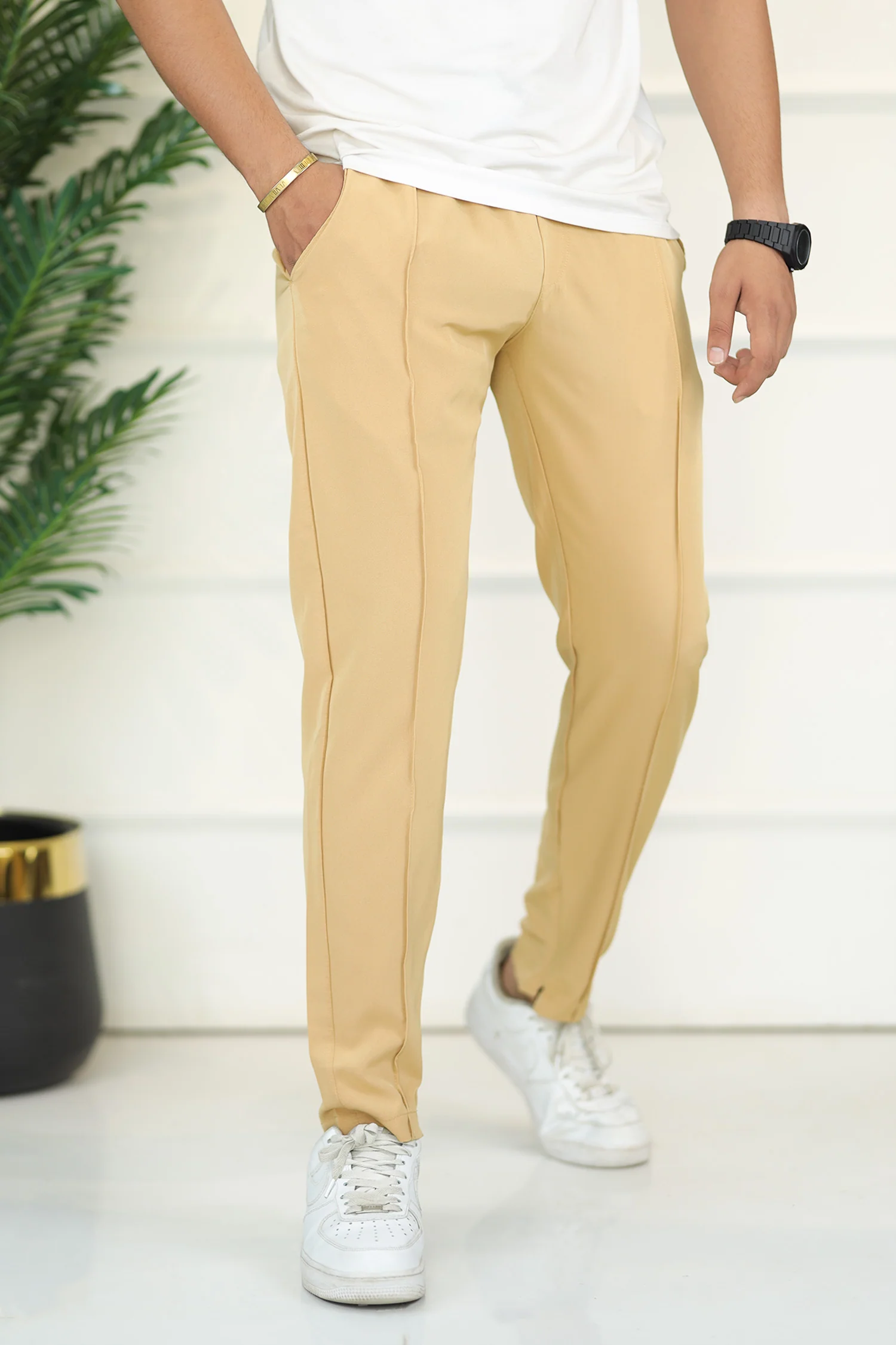 Turbo Micron Swift-Line Panel Trouser In Light Camel - Image 2