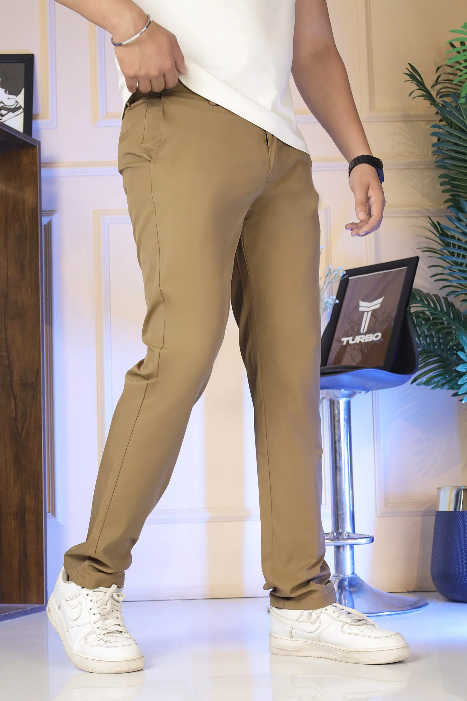 Turbo Urban Era Executive Slim Fit Cotton Pant - Image 8