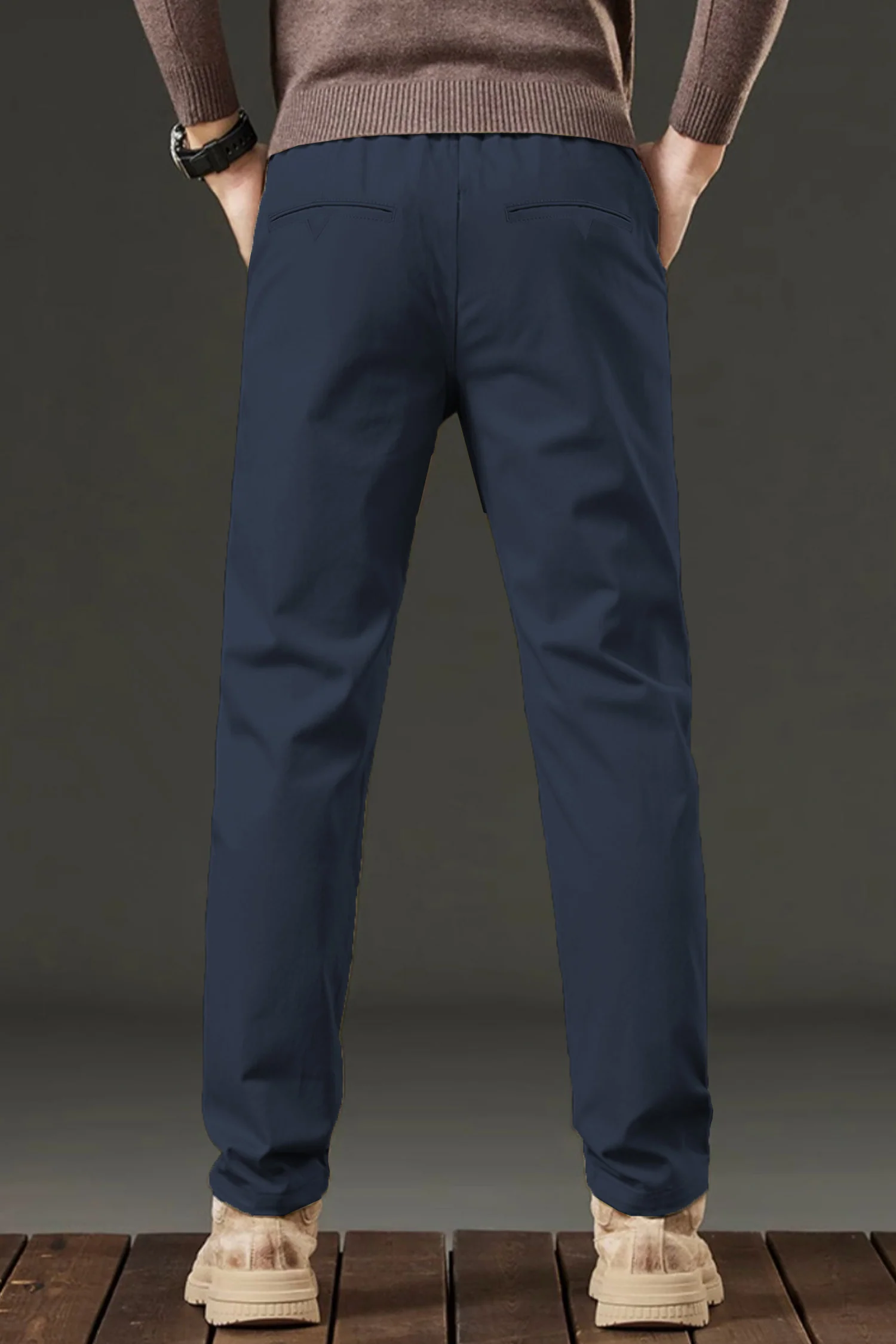 Turbo Urban Era Executive Slim Fit Cotton Pant - Image 4