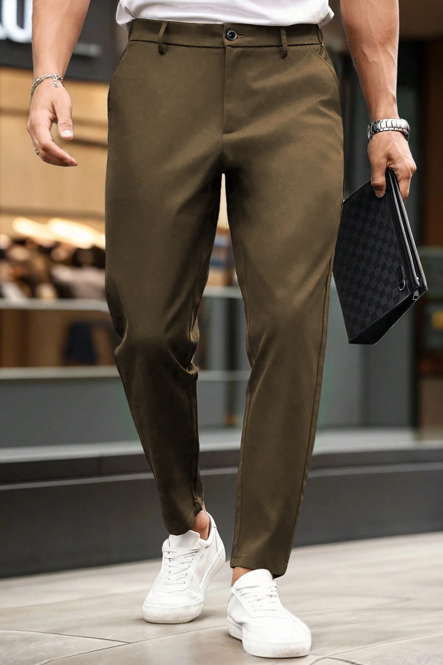 Turbo Urban Executive Slim Fit Cotton Pant - Image 13
