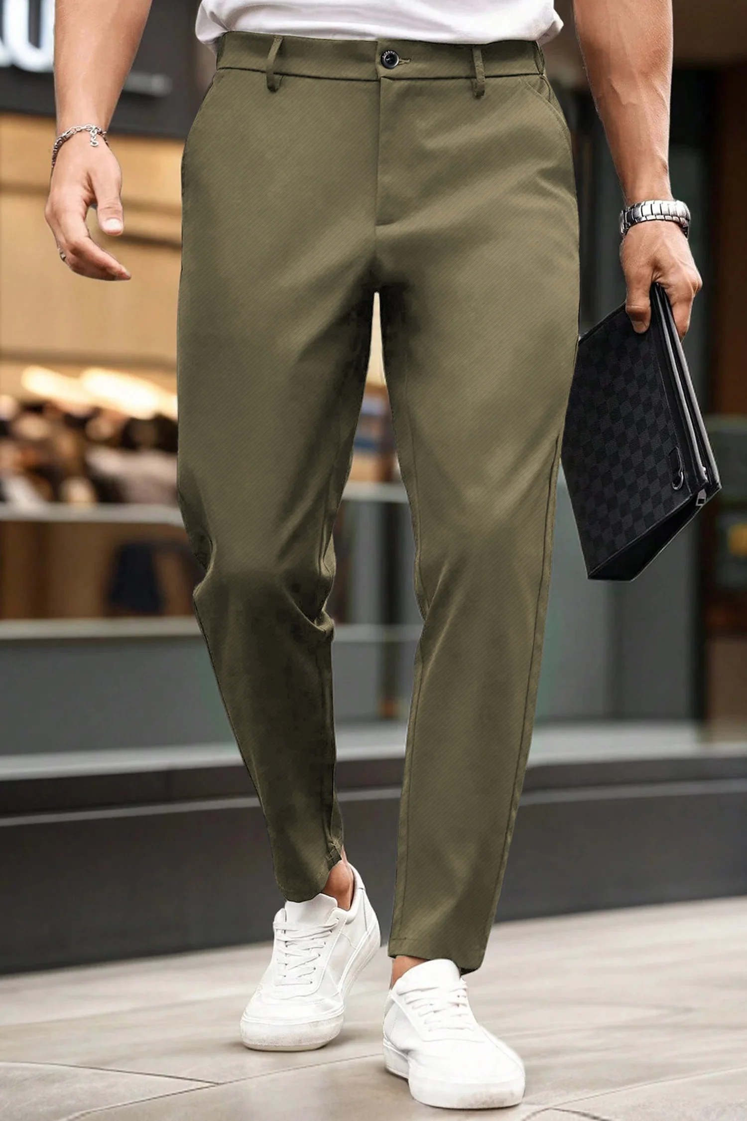 Turbo Urban Executive Slim Fit Cotton Pant - Image 17