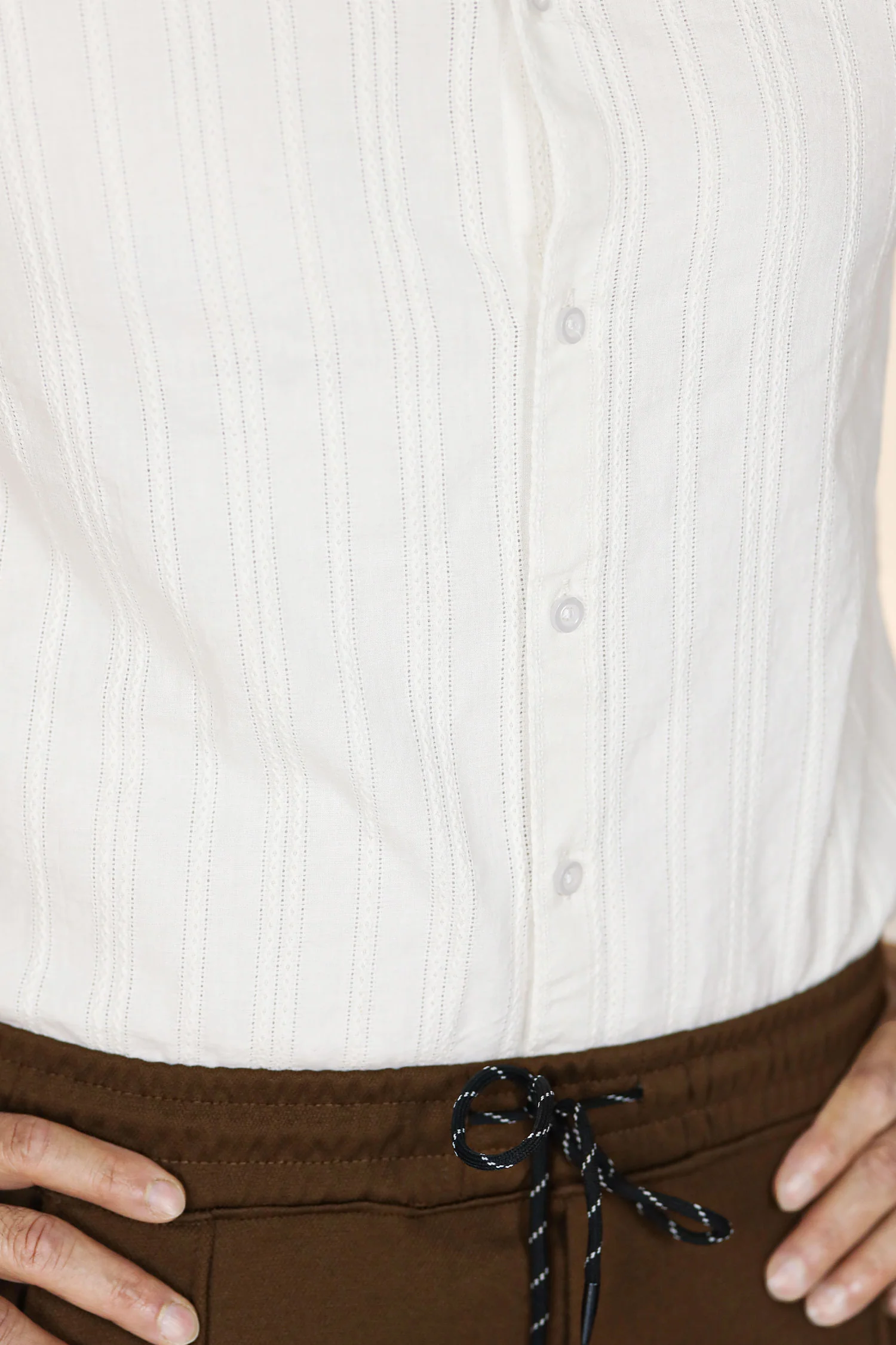 Turbo Wave Texture Crochet Casual Shirt - Image 8