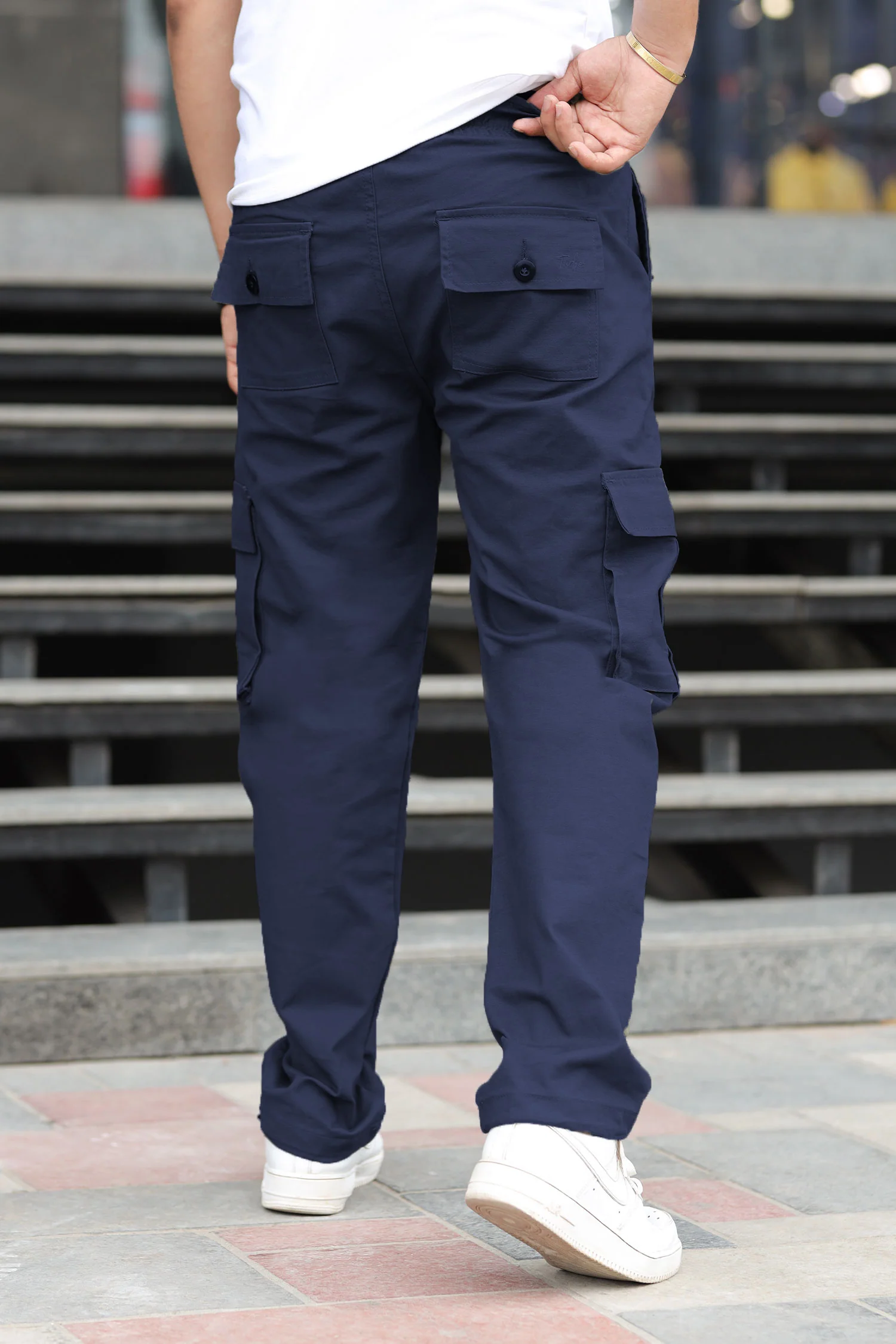 Turbo's 6 Pockets Loose Bottom Cargo Trouser - Image 18
