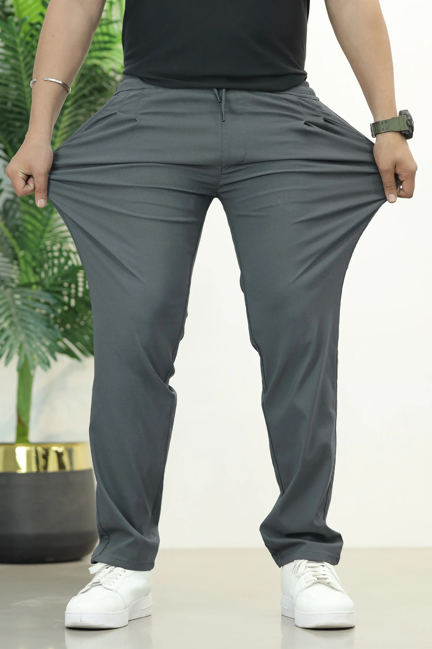 XRSN Double Plate Style Slim-Fit Trouser - Image 14