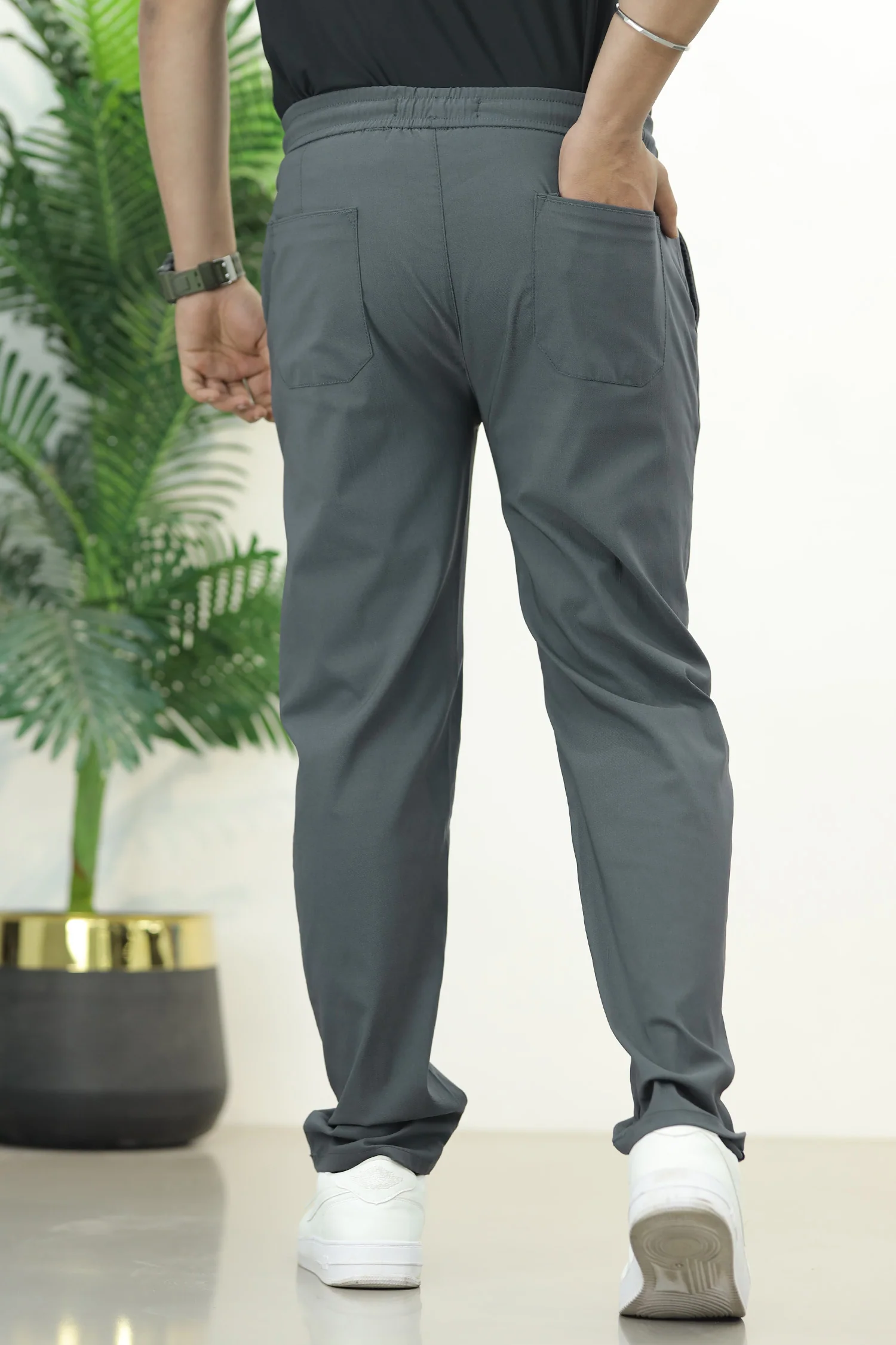 XRSN Double Plate Style Slim-Fit Trouser - Image 15